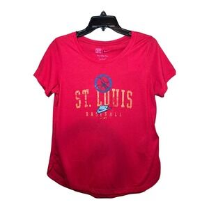 Nike St Louis Cardinals MLB Baseball T-Shirt Womens Small Red NKMV-62Q-SCD-N0U